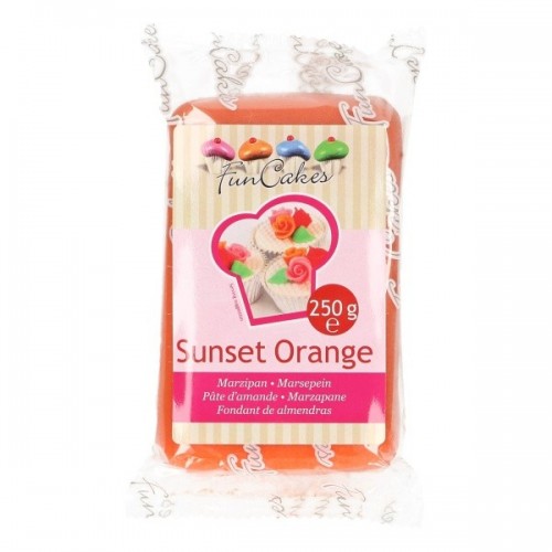 RABAT: FunCakes Marcepan Sunset Orange - pomarańczowy - 250g