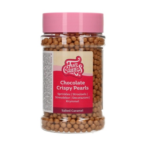 DISCOUNT: FunCakes Crispy Chocolate Pearls mini - salted caramel - 155g