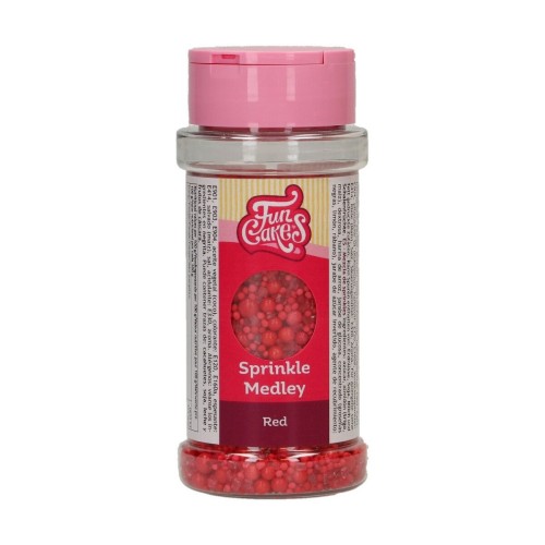 FunCakes Sprinkles Medley - Red 70g