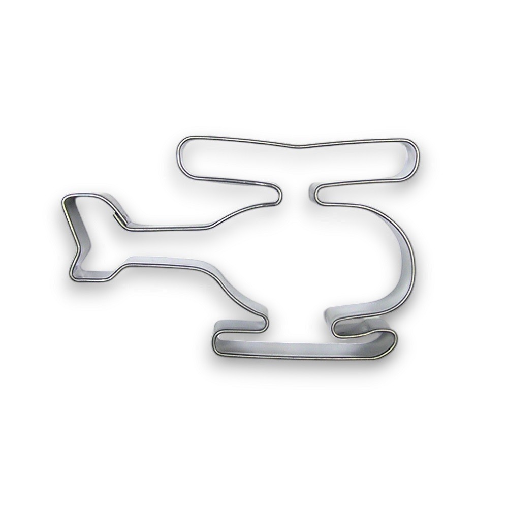 Stainless steel cookie cutter - helicopter