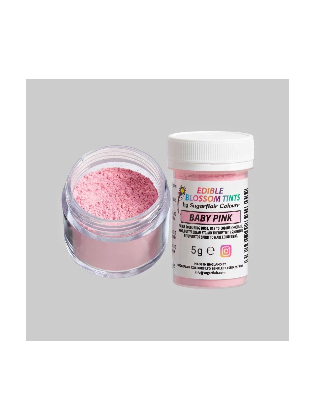 Sugarflair blossom tint - prachová farba - Baby pink - 5g