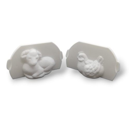 Opening molds - lamb and chicken 2pcs