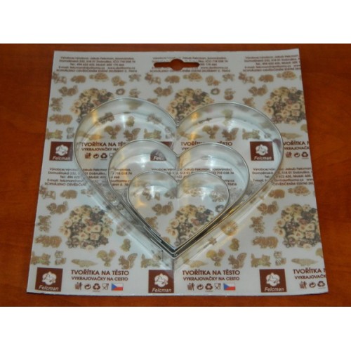 Set of cookie cutters - large heart