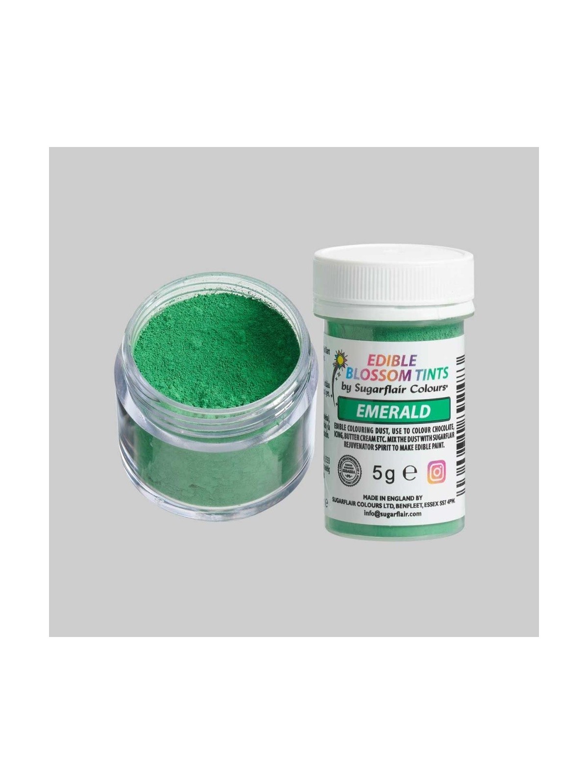 Sugarflair blossom tint - kolor pudrowy - Emerald - 5g