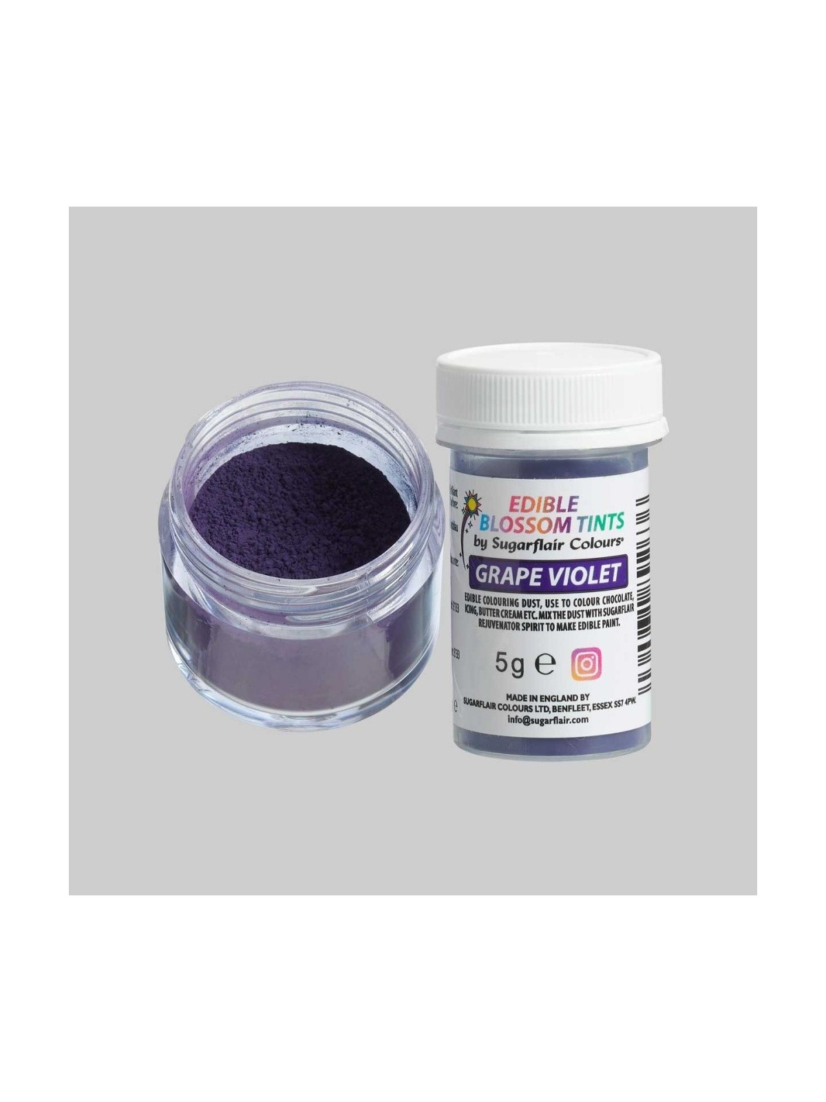 Sugarflair blossom tint - kolor pudrowy - Grape violet - 5g