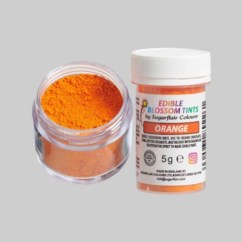 Sugarflair blossom tint - proszek barwny - Pomarańczowy - 5g