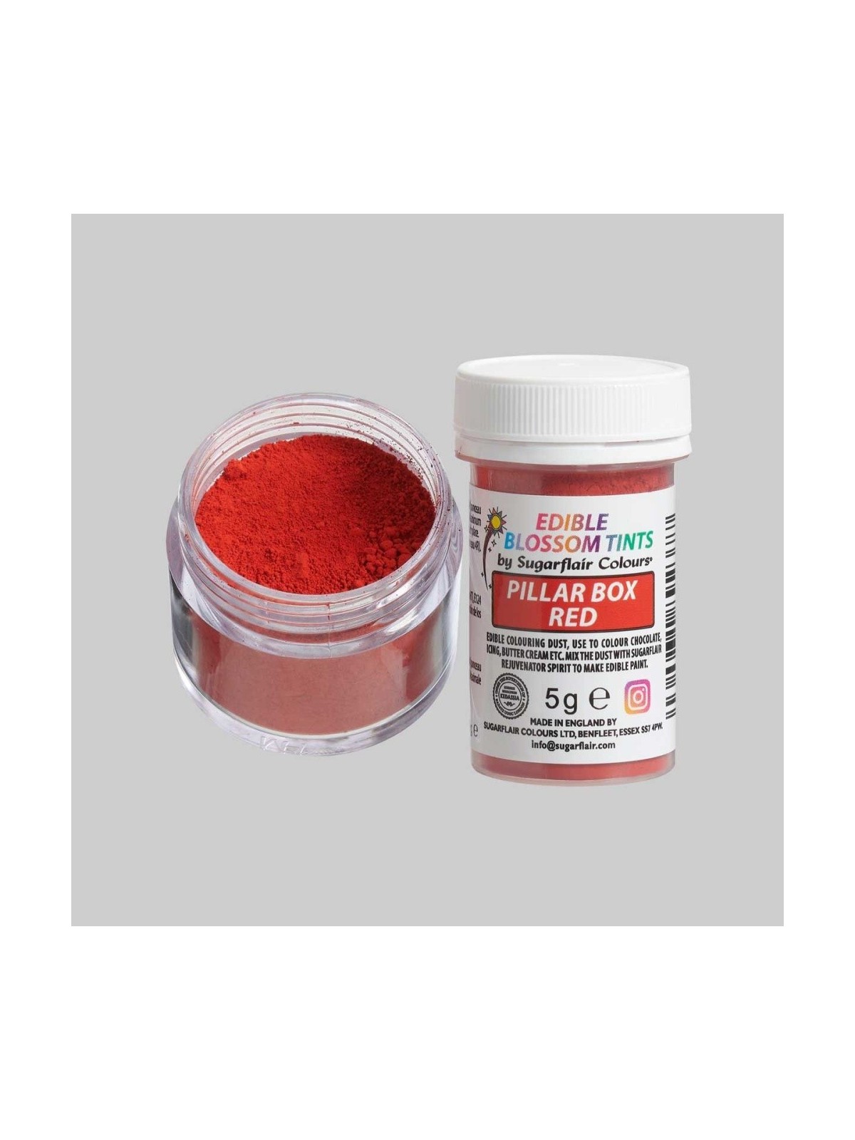 Sugarflair blossom tint - proszek kolorowy - Pillar box Red - 5g