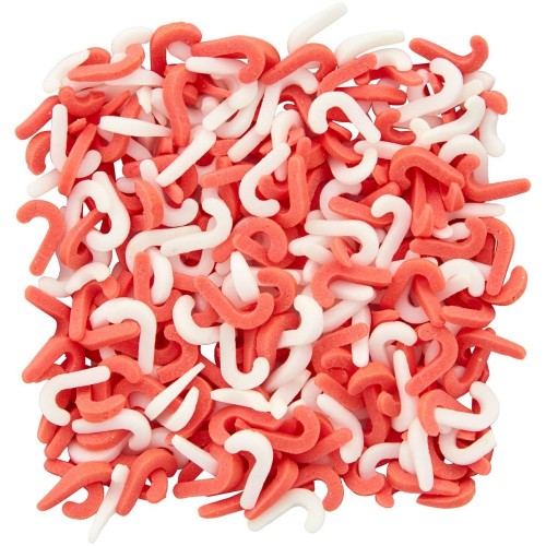 Wilton Candy Cane Sprinkle Mix - sugar canes - 50g