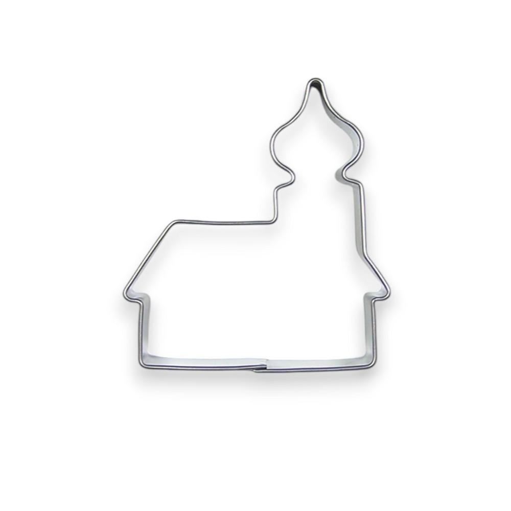 Stainless steel cookie cutter - church