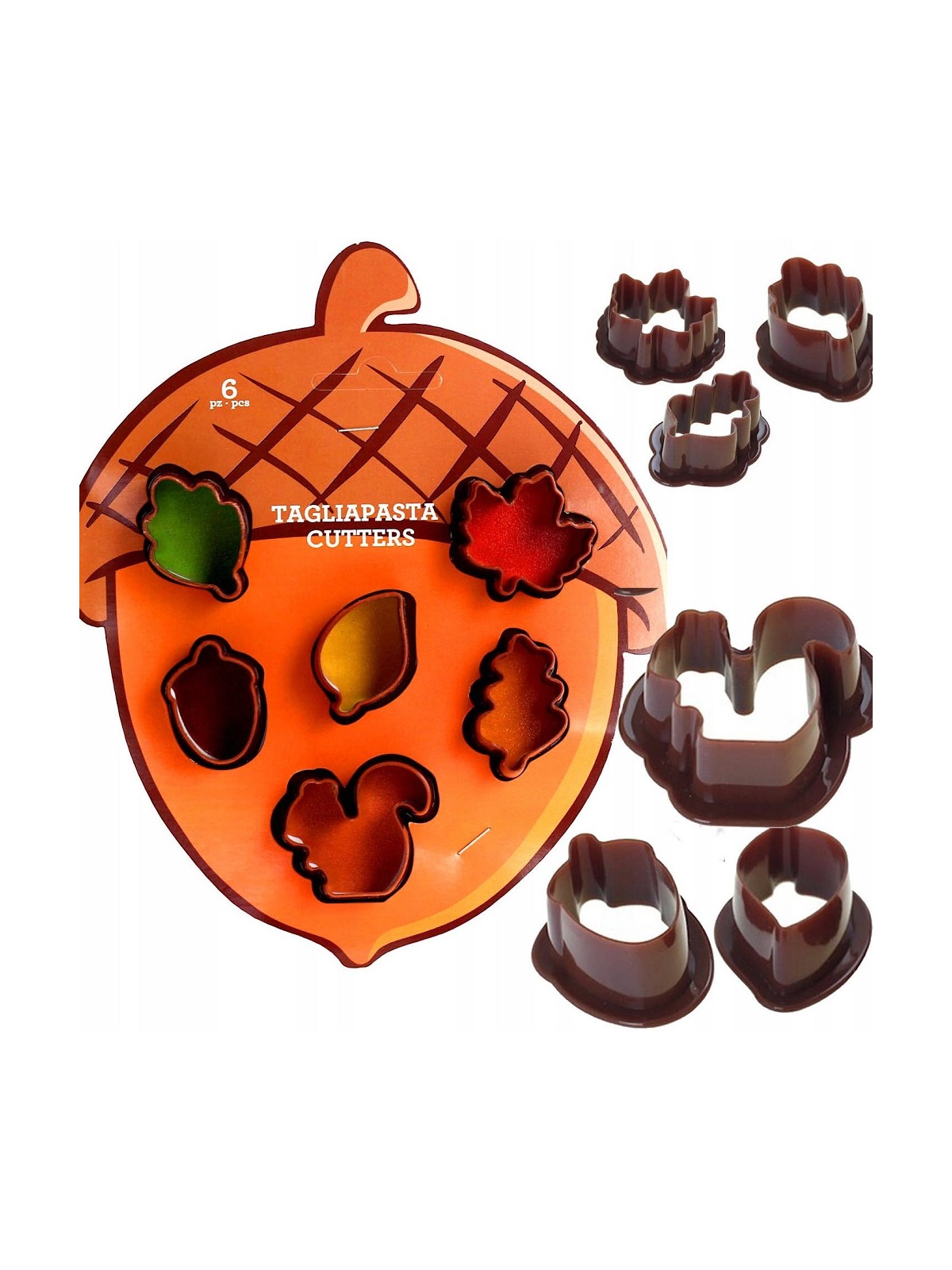 Set of autumn cookie cutters 6pcs