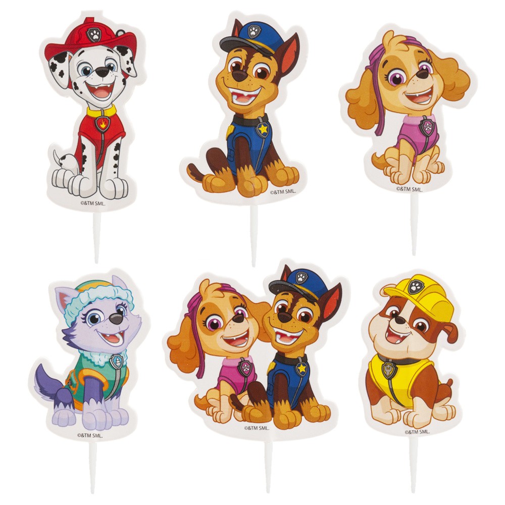 Dekora - Papierdekoration - Stecker - Paw Patrol - 30 Stück.