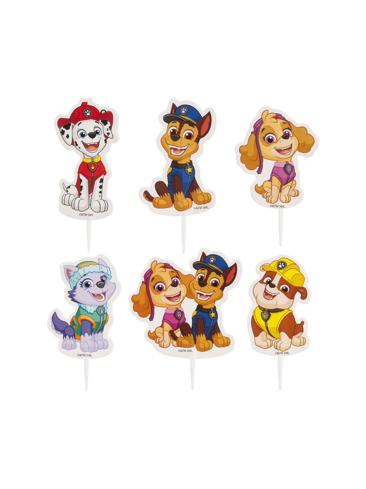 Decor - paper decoration - topper - Paw Patrol - 30 pcs