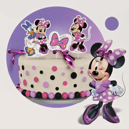 Decor - paper decoration - cake topper - Minnie - 30 pcs