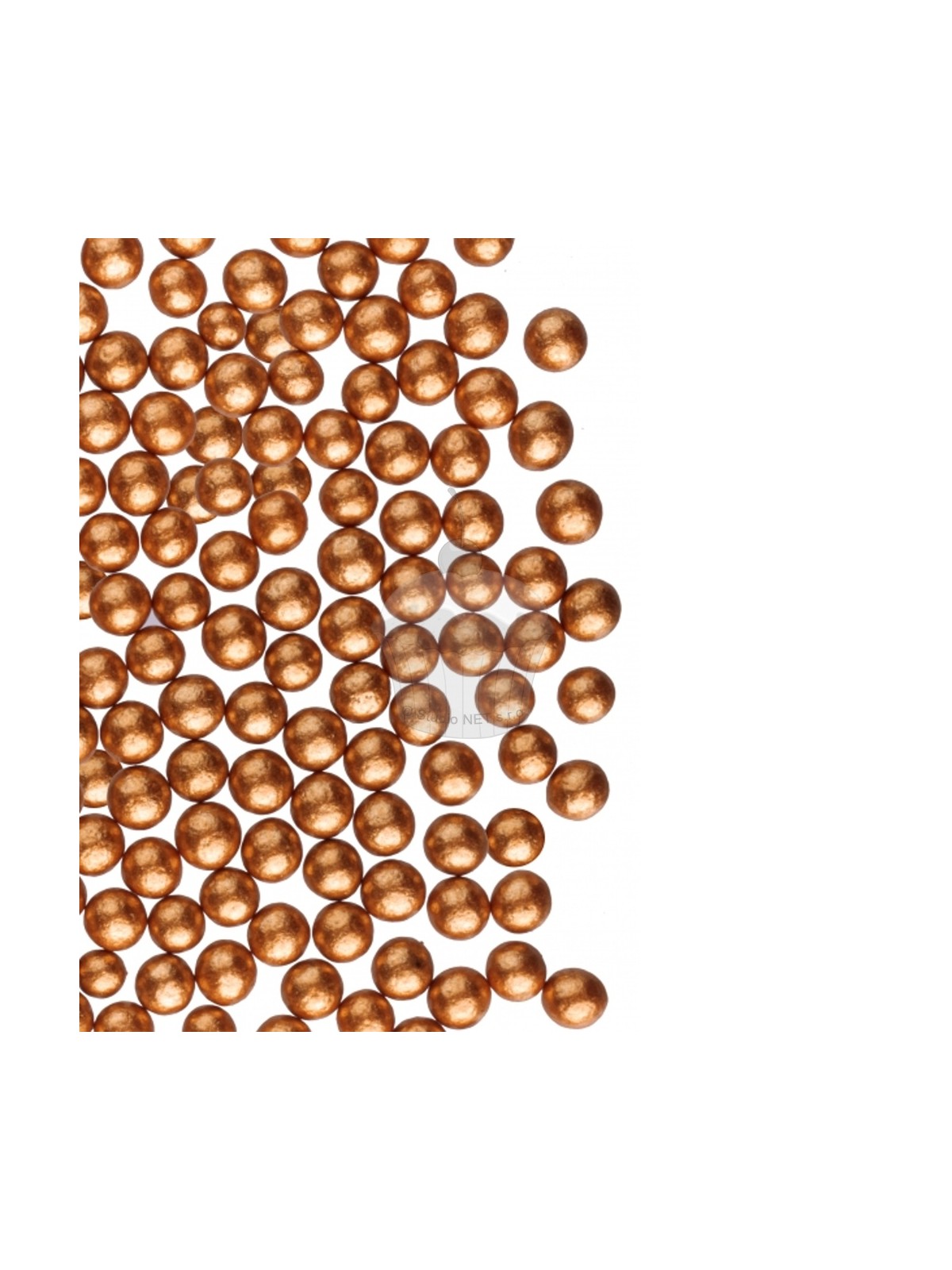 Sugared beads 4mm - retro gold / bronze - 100g