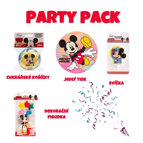 Dekora - PARTY PACK - zestaw - Mickey Mouse 28 szt