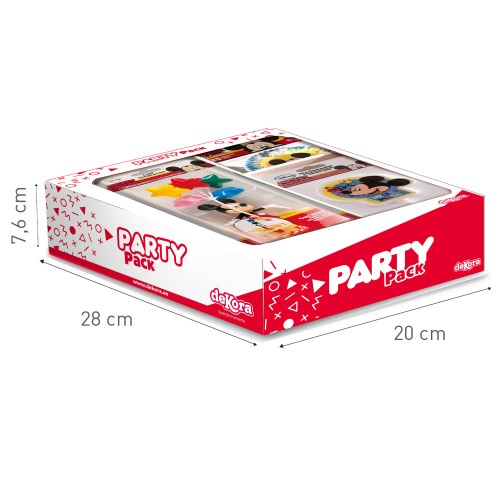 Dekora - PARTY PACK - sada - Mickey Mouse 28 ks