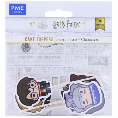 PME - papierová dekorácia - zápich - Harry Potter - 6ks