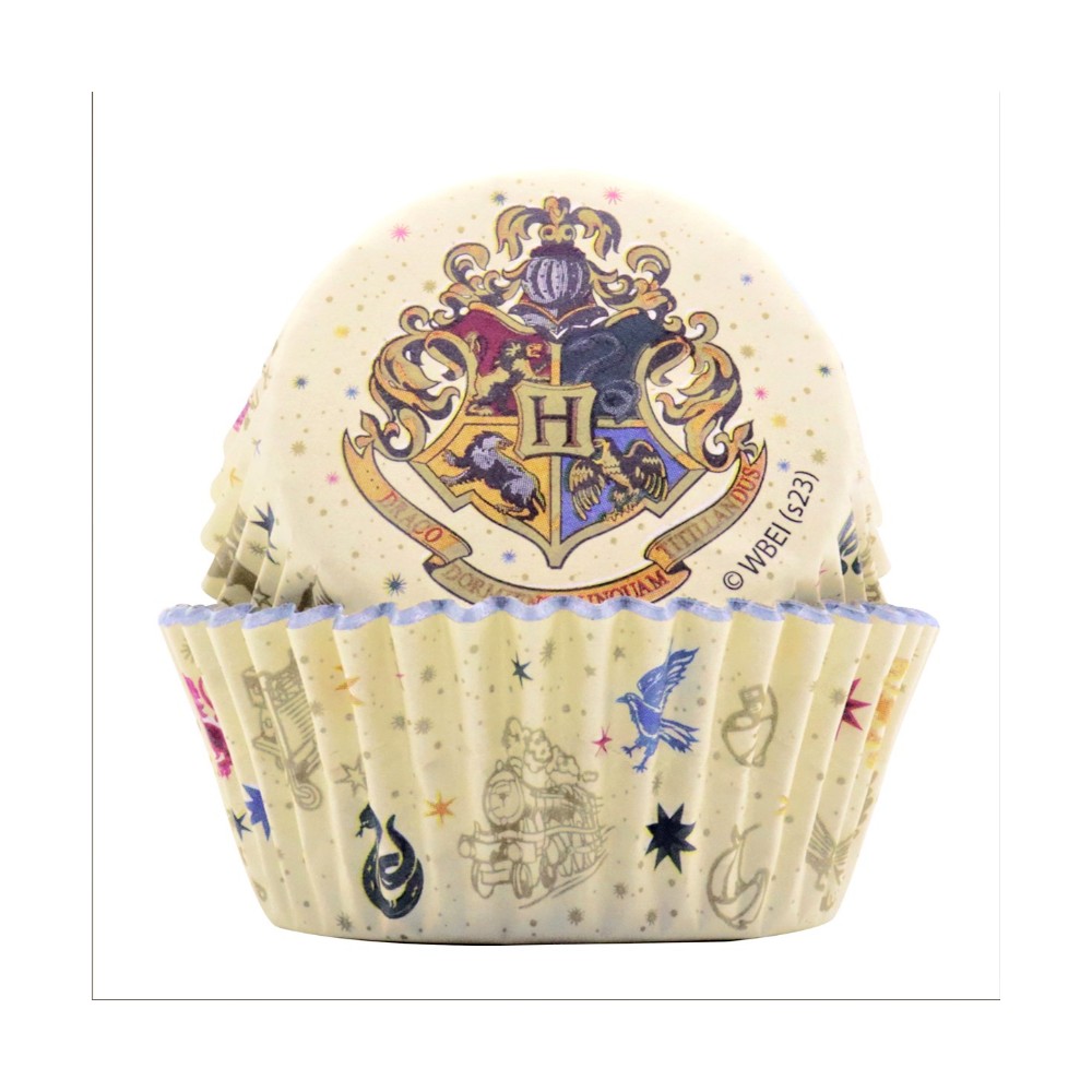 PME Cupcake Cases with Foil - Harry Potter - Hogwarts Crest - 30 pcs