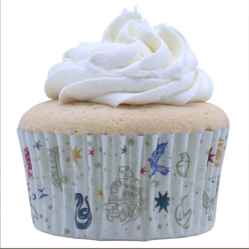 PME Cupcake Cases with Foil - Harry Potter - Hogwarts Crest - 30 pcs