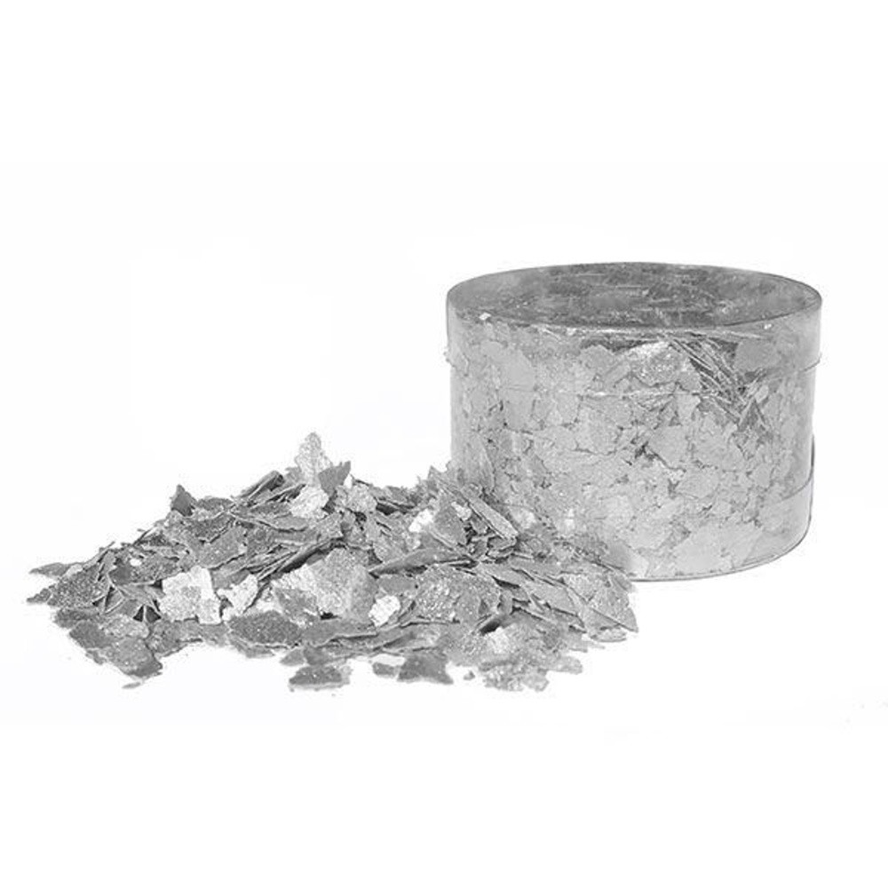 Crystal Candy - Edible Flakes - Silver 7g