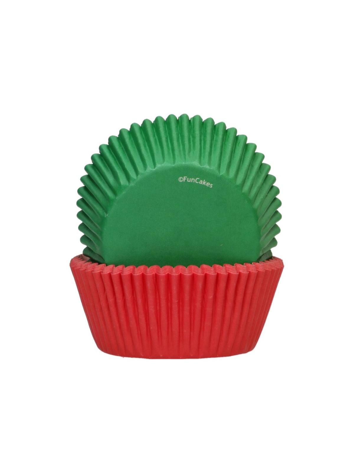 FunCakes  Baking Cups - czerwony / zielony - 48pcs