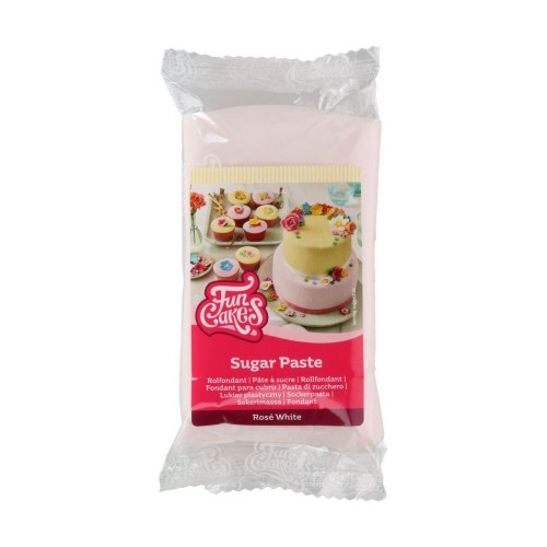 FunCakes lukrowanie fondant Rosé white - różowy 250g