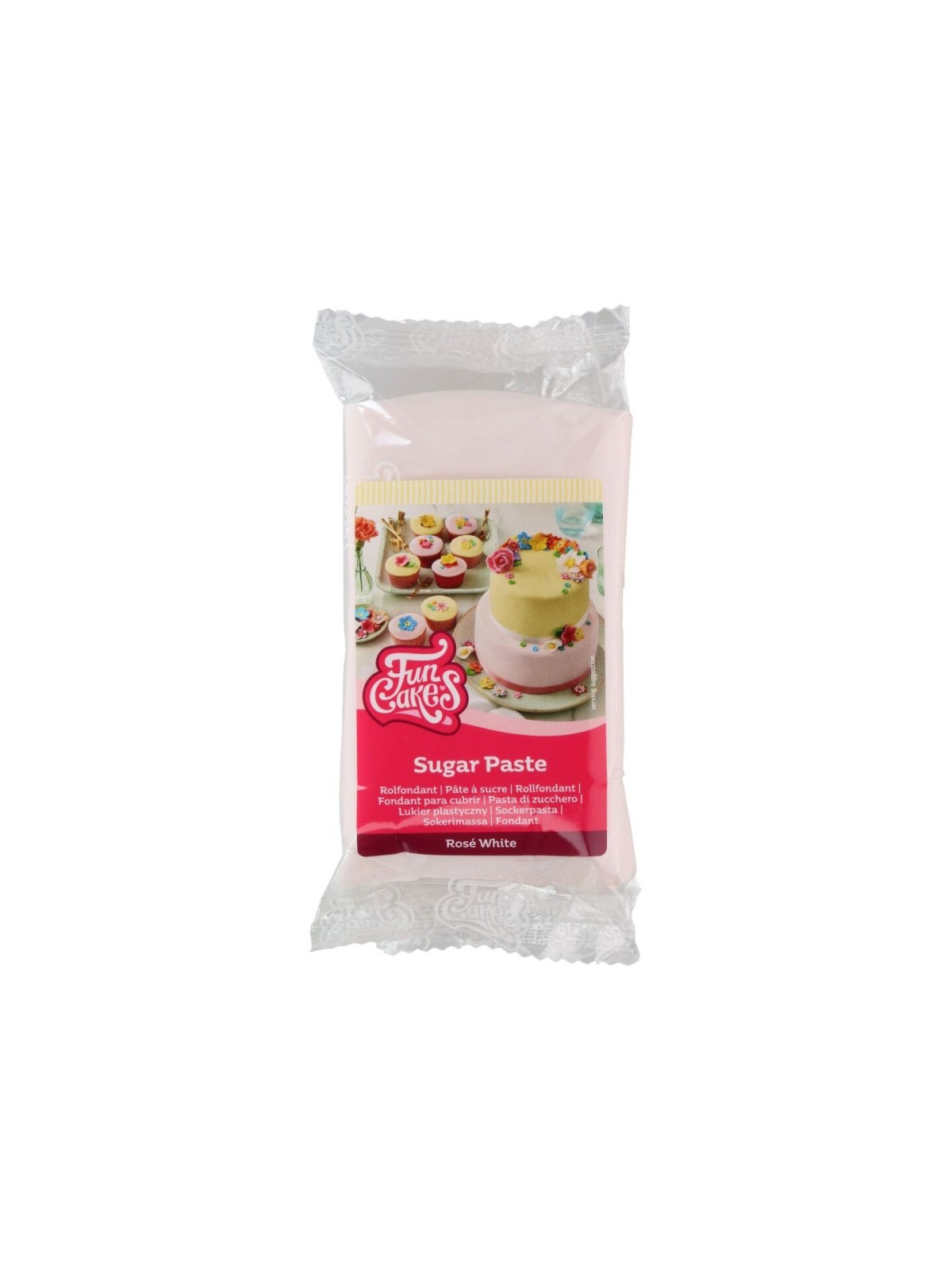 FunCakes lukrowanie fondant Rosé white - różowy 250g