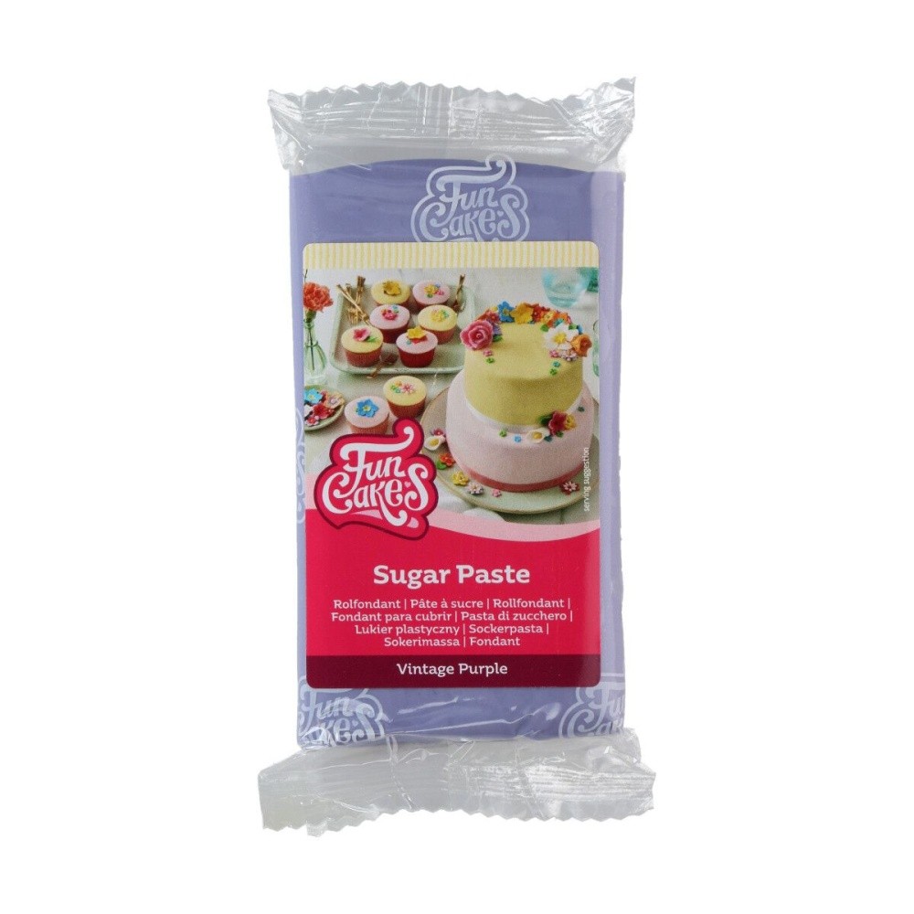 FunCakes Masa cukrowa  Vintage purple - fioletowy 250g