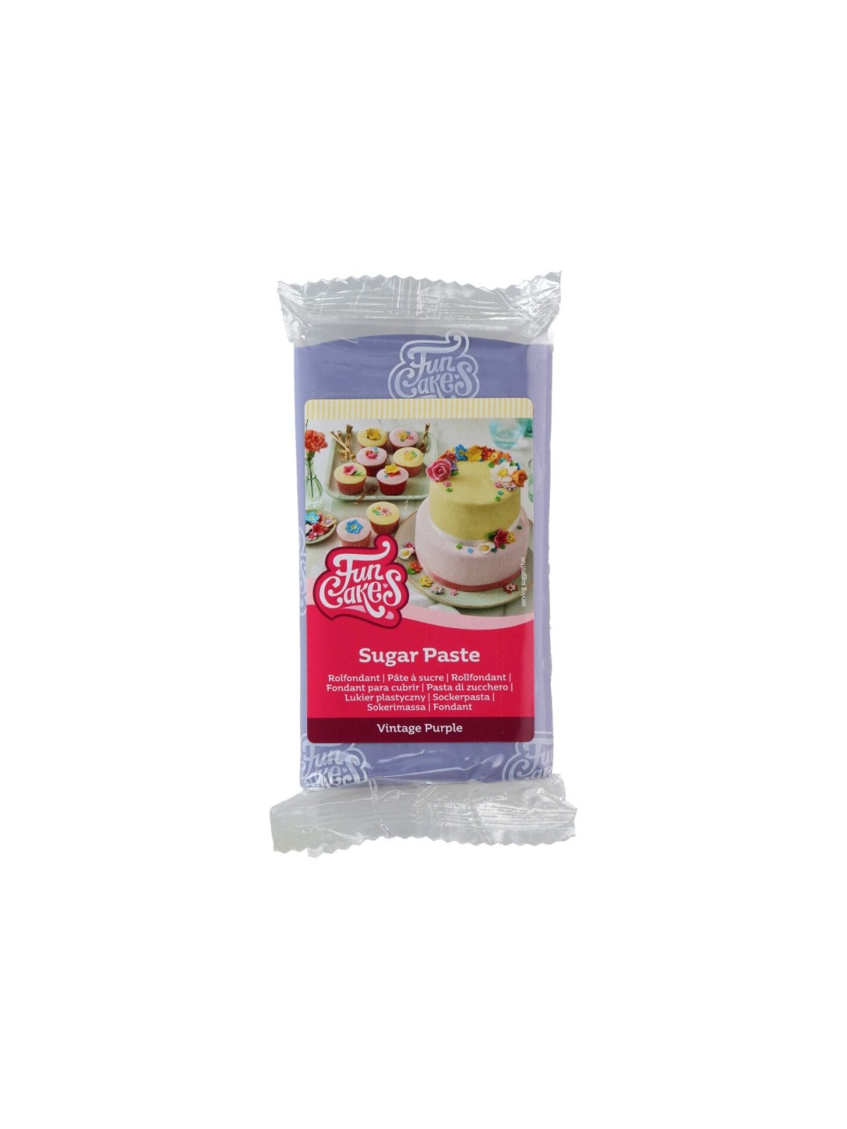 FunCakes Masa cukrowa  Vintage purple - fioletowy 250g