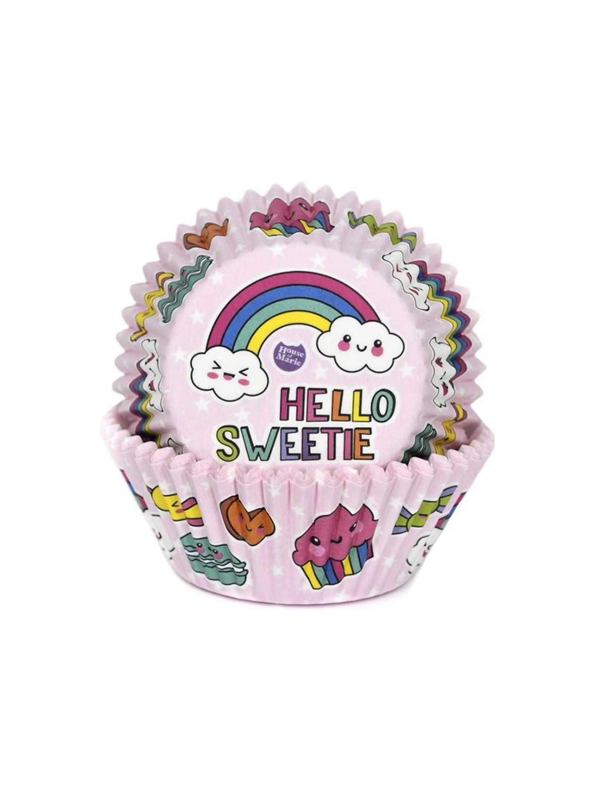 House of Marie Baking Cups - "Hello sweetie" - pk/50