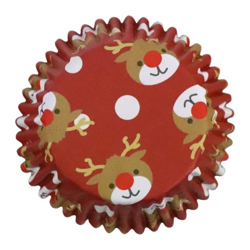 PME Foil Baking cups - christmas reindeer - 30 pcs