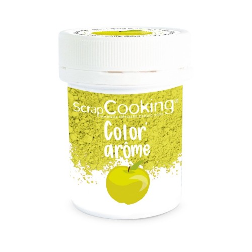 Scrapcooking Color & Flavour - dye + flavor - green / APPLE - 10g