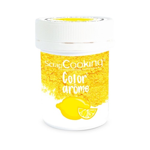 Scrapcooking Color & Flavour - farbivo + aróma - žltá / CITRON - 10g