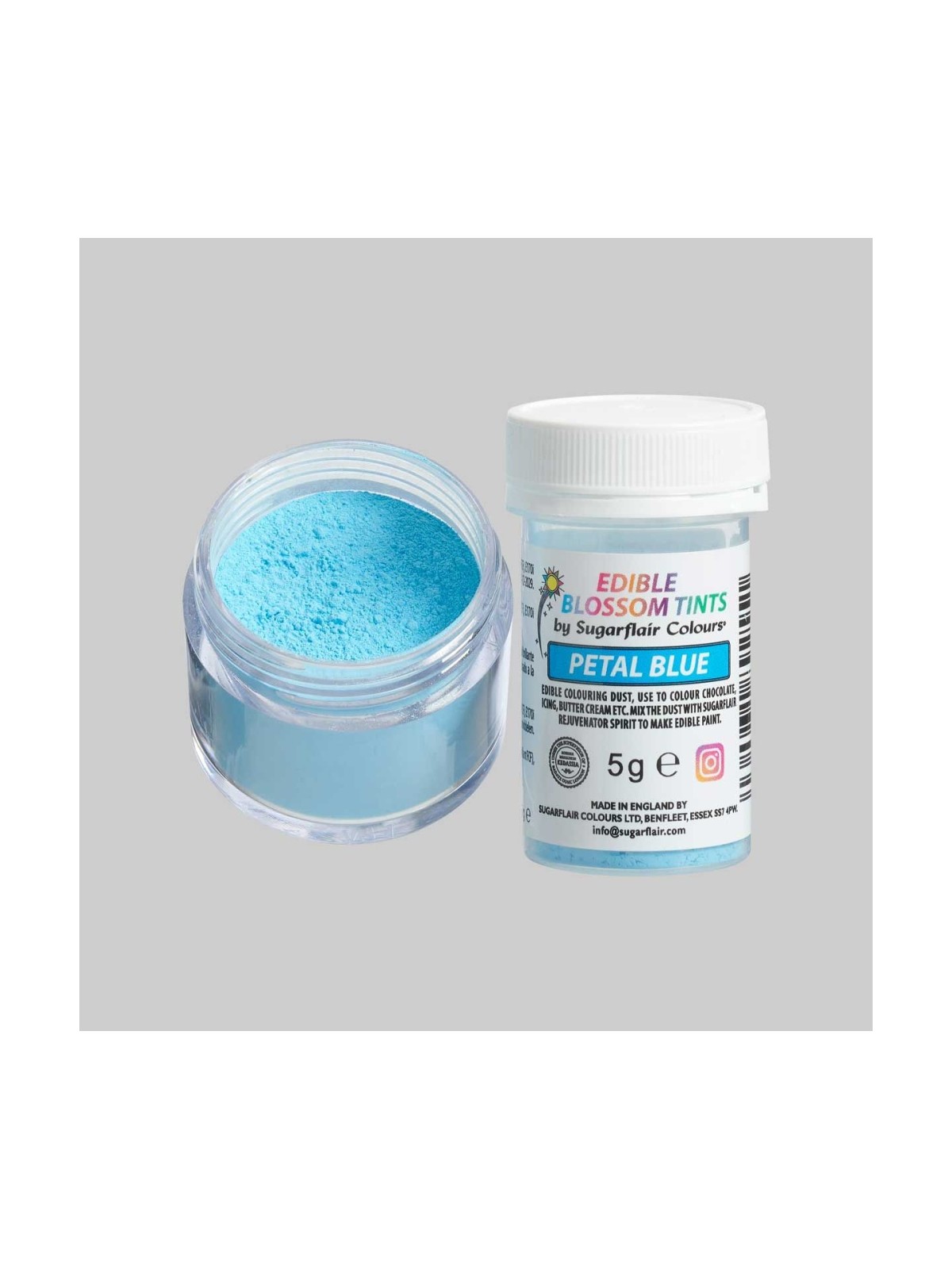 Sugarflair blossom tint - barwnik w proszku - Petal Blue - 5g