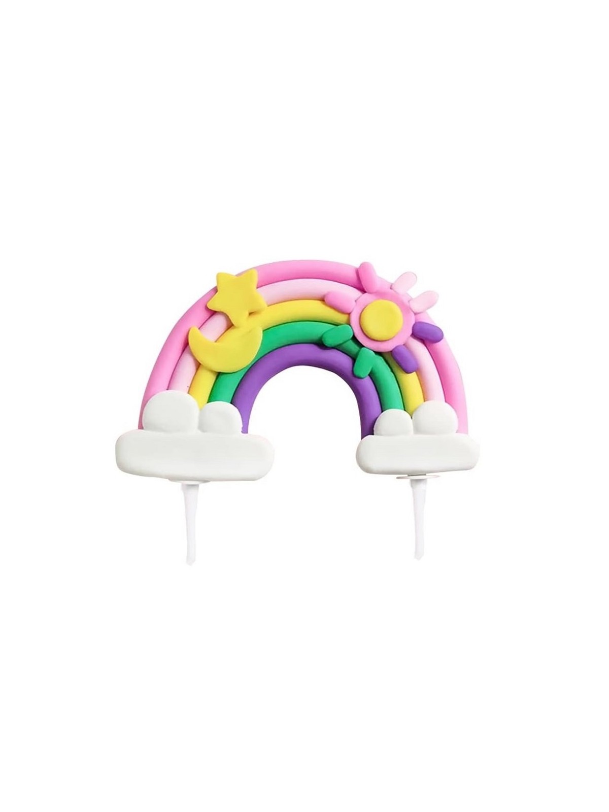 Cake topper - rainbow