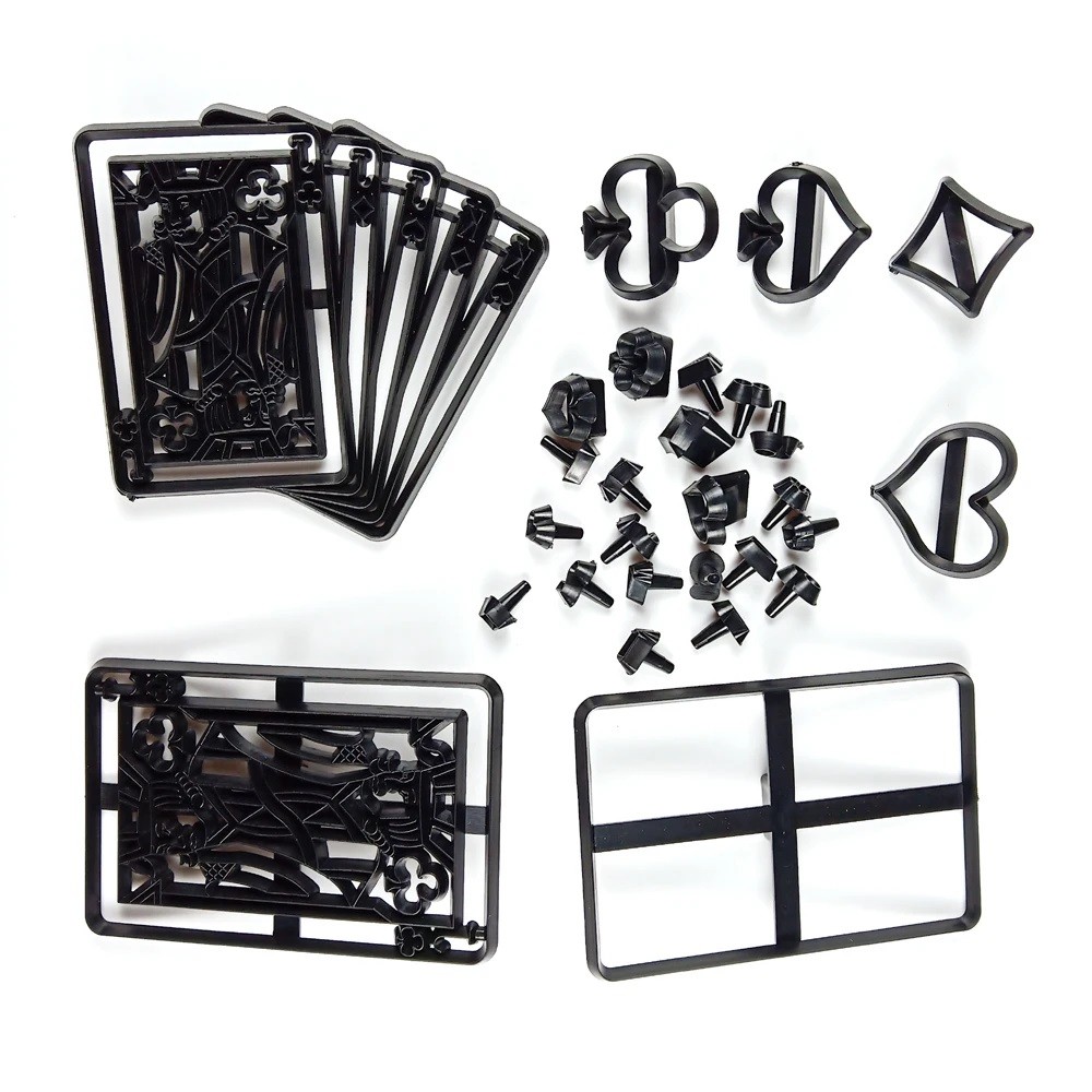 Template cookie cutter - playing cards and symbols