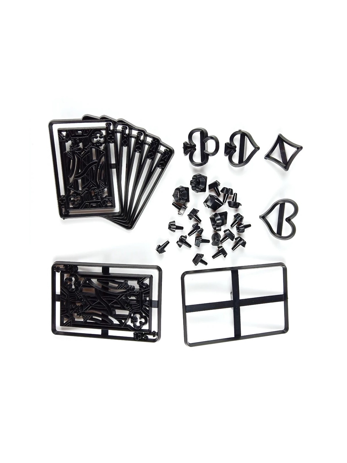 Template cookie cutter - playing cards and symbols