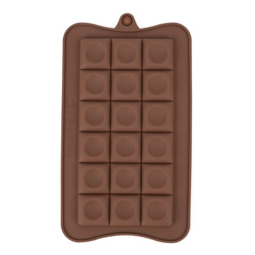 Silicone chocolate mold - cubes with cavity