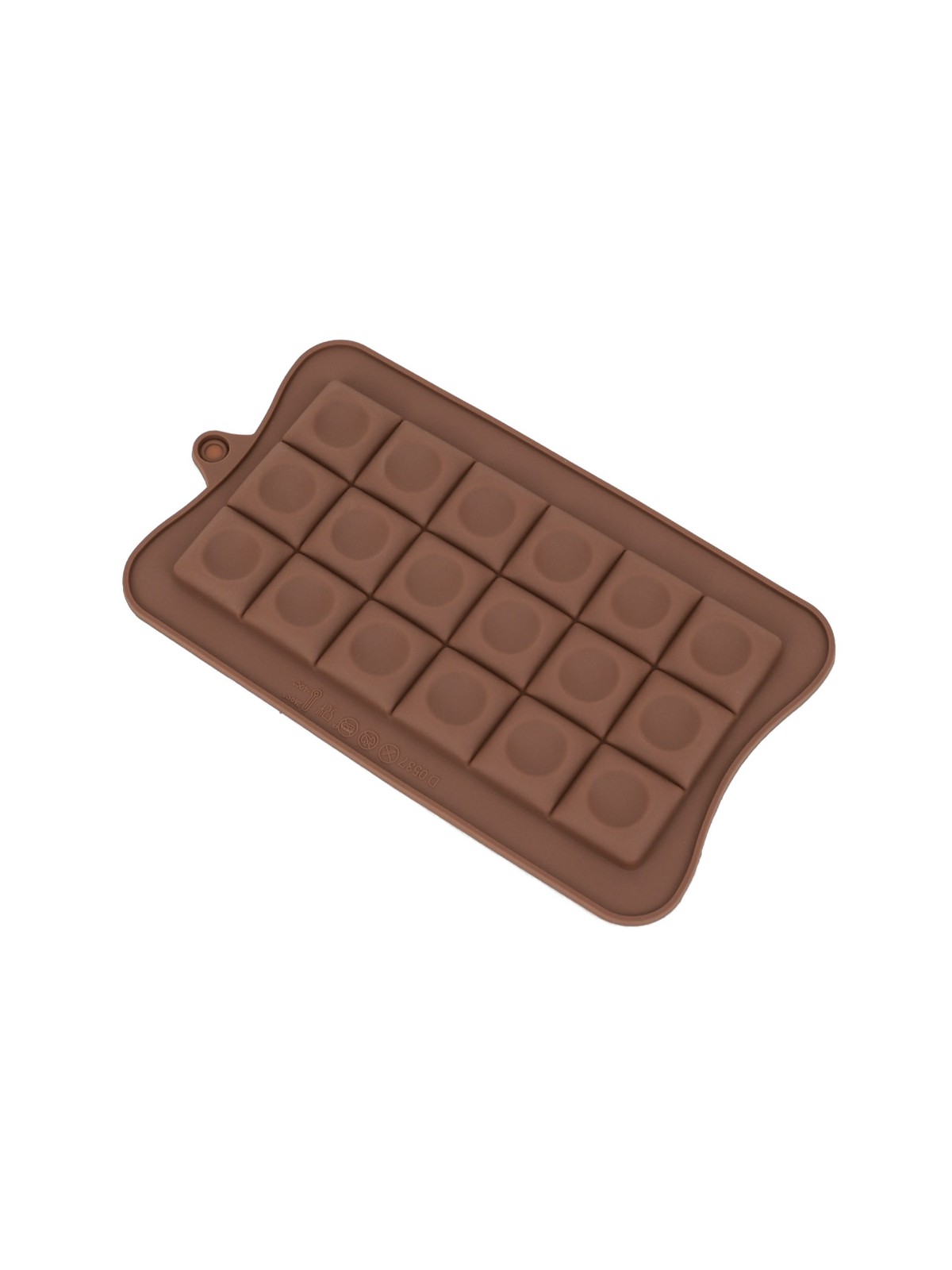 Silikonform für Schokolade - Würfel mit Loch