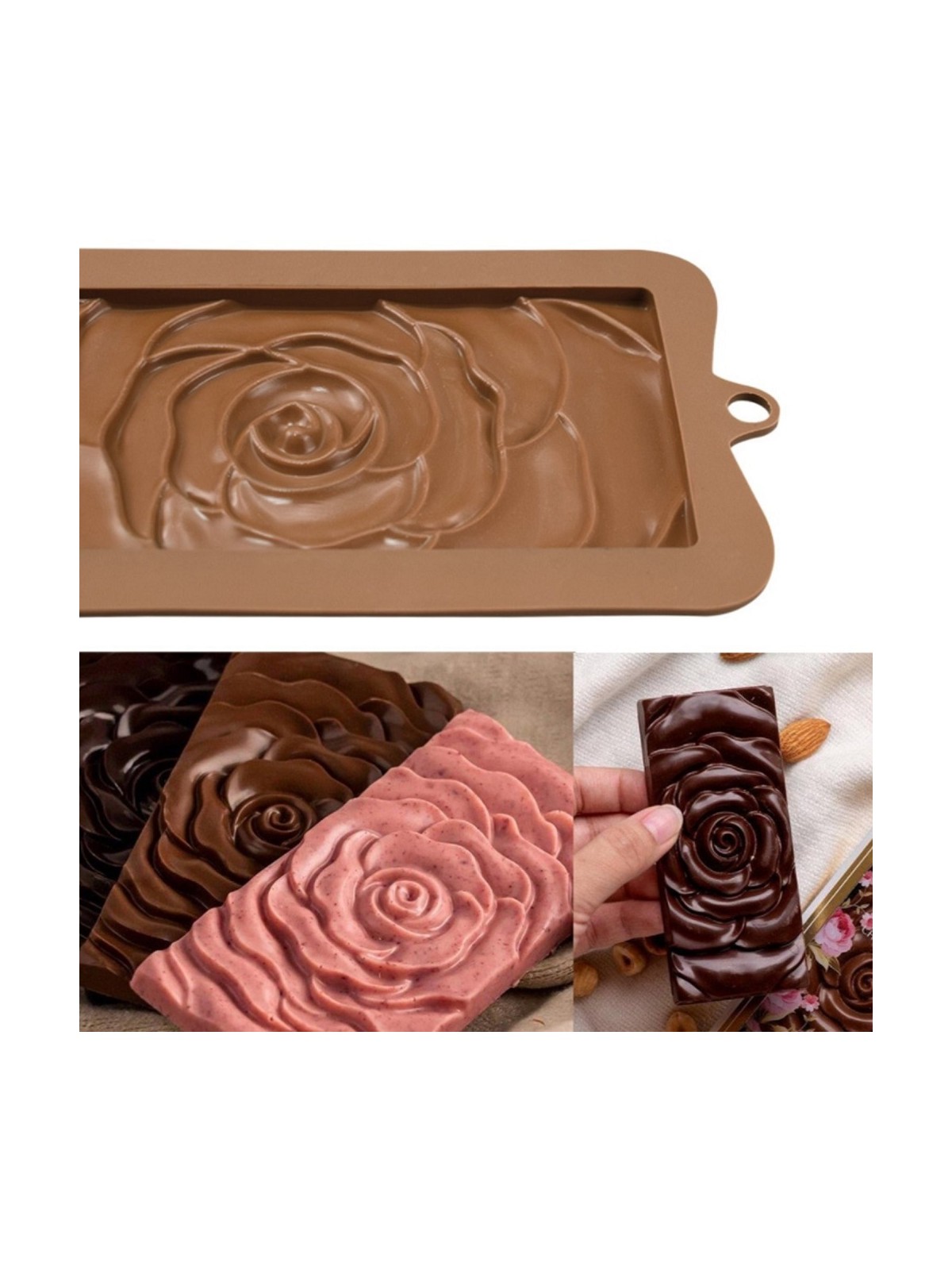 Forma silikonowa do czekolady - kwiat róży