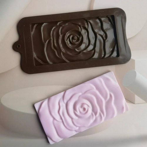 Silikonform für Schokolade - Rosenblüte