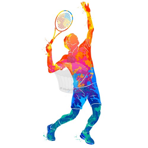 Esspapier „Tennisspieler“ A4