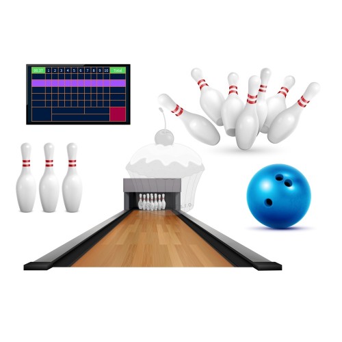 Jedlý papír "Bowling 2" A4