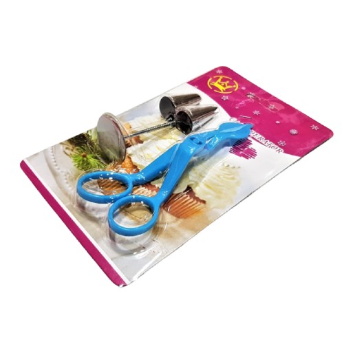 Confectionery set with scissors 4 pcs