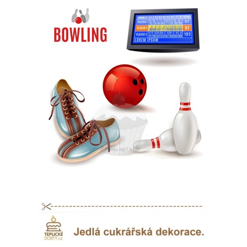 Jedlý papier "Bowling 5" A4