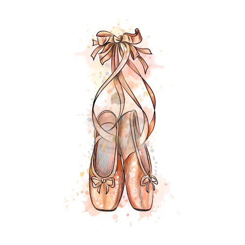 Edible paper "Ballet Slippers" A4