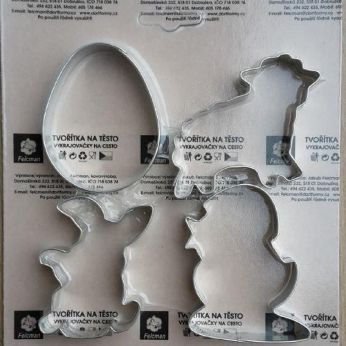 Set of cookie cutters - Easter II