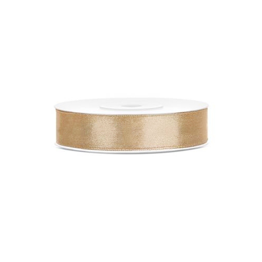 Atlas double-sided ribbon - light gold - 25m/12mm