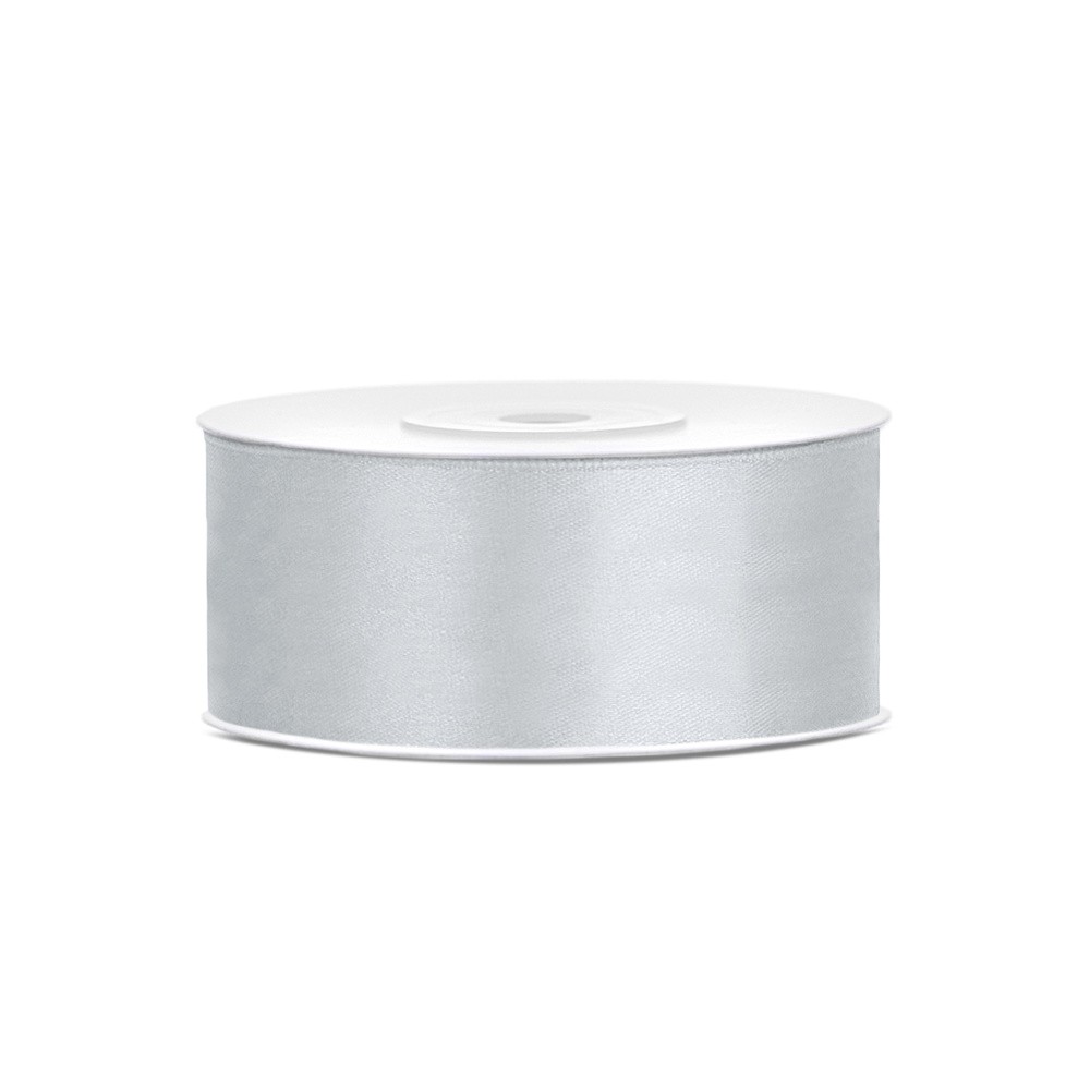 Atlas double-sided ribbon - silver - 25m/25mm