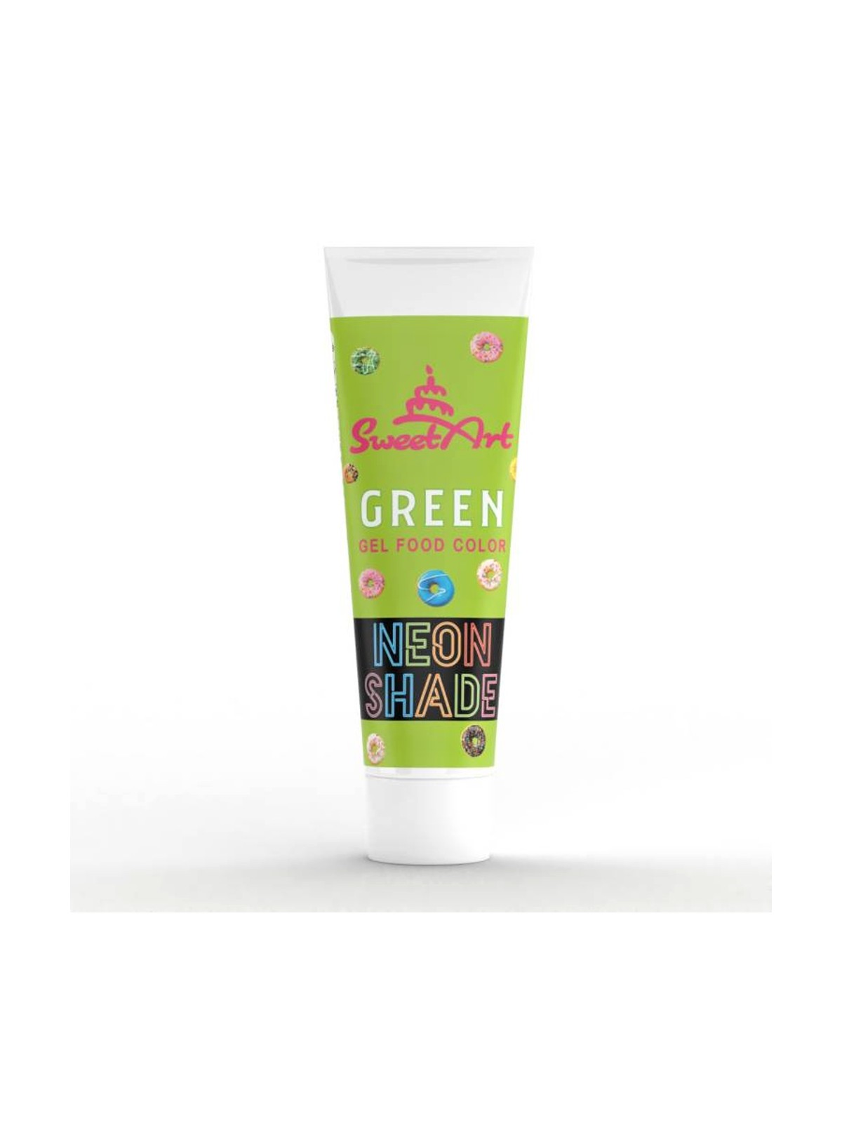 SweetArt - NEON Shade - Neónová gélová farba Green - zelená - 30g